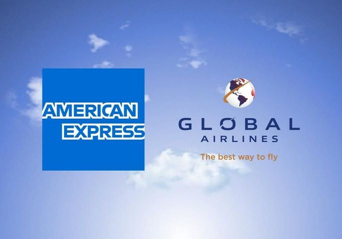 Global Airlines and American Express announce partnership. Global Airlines, American Express, partnership