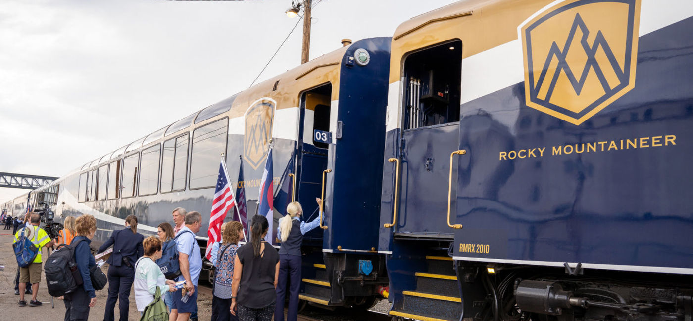 Image: Rocky Mountaineer celebrates its inaugural route launch in the Southwest United States, Rockies to the Red Rocks. (photo courtesy of Rocky Mountaineer)