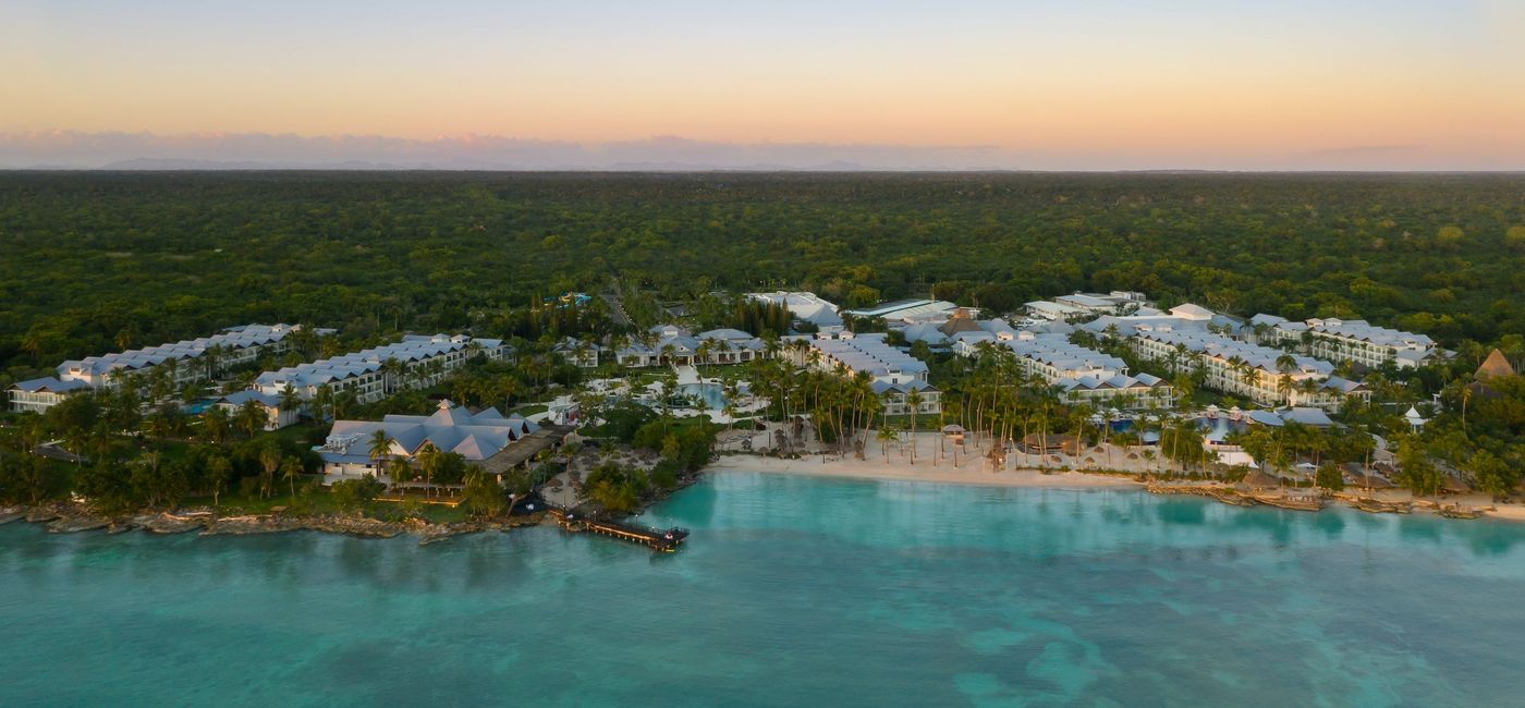 Image: Aerial view of Hilton La Romana (photo via Playa Hotels & Resorts)