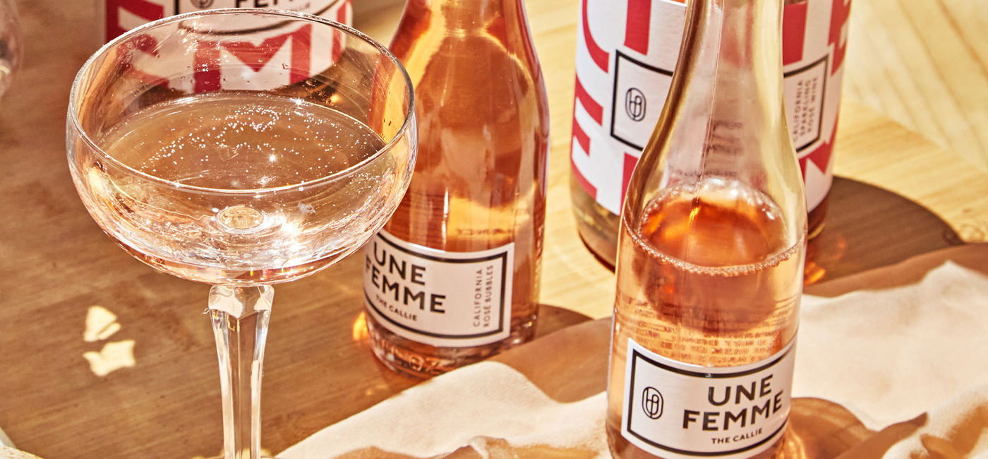Image: Une Femme’s 100% women-made wine. (photo via Delta Air Lines Media)