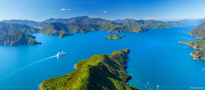 Marlborough Sounds, New Zealand. Marlborough Sounds New Zealand, New Zealand, Air New Zealand