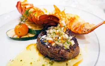 Surf and Turf, filet mignon, lobster, Compass Rose, Seven Seas Explorer, Regent Seven Seas Cruises