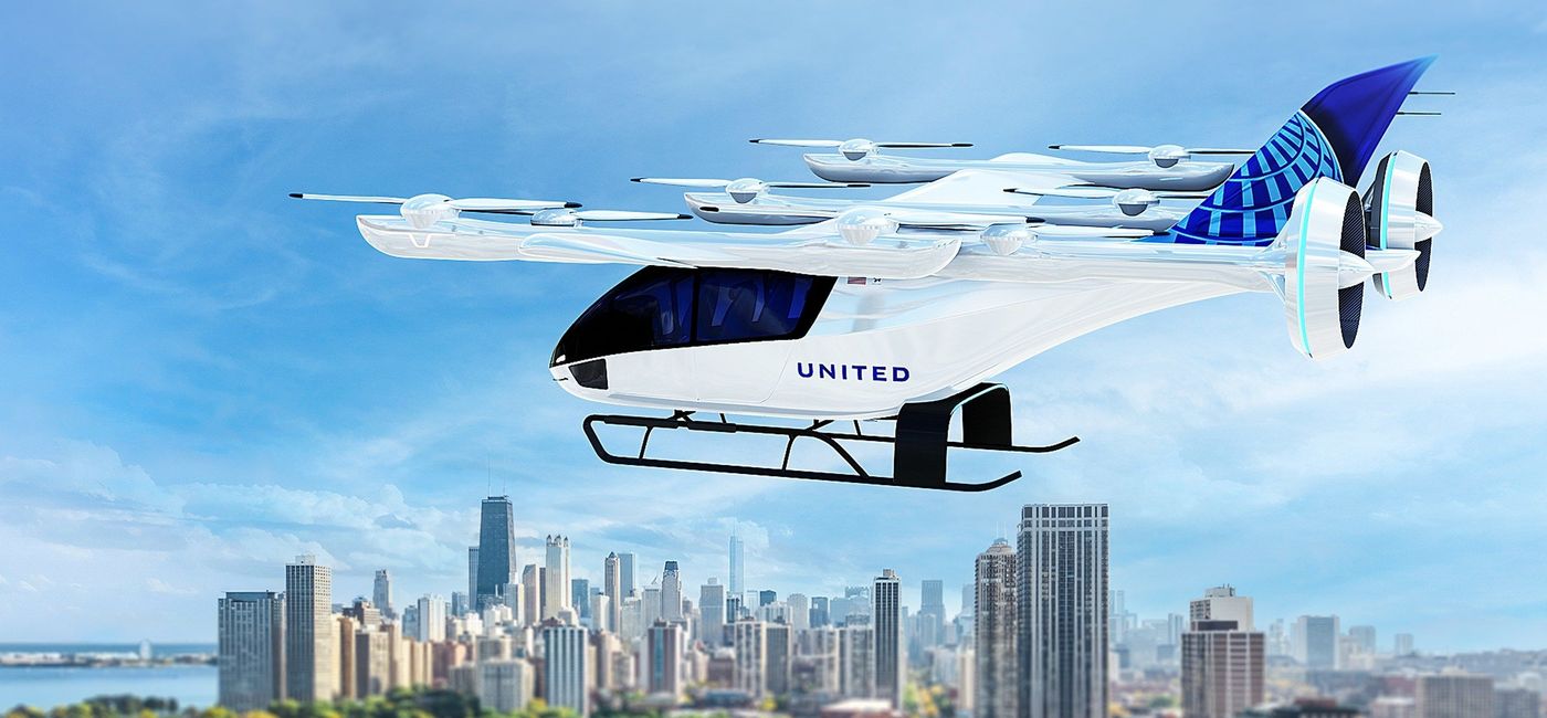 Image: United signs purchase agreement for up to 400 eVTOL aircraft from Eve. (photo via United Airlines Media)