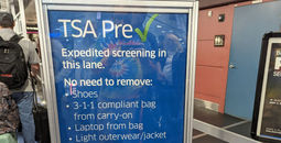 TSA Precheck sign