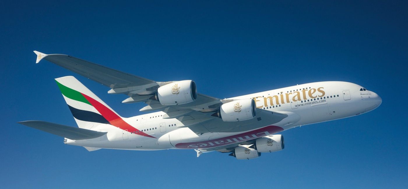 Image: Emirates plane. (photo via Emirates Media)