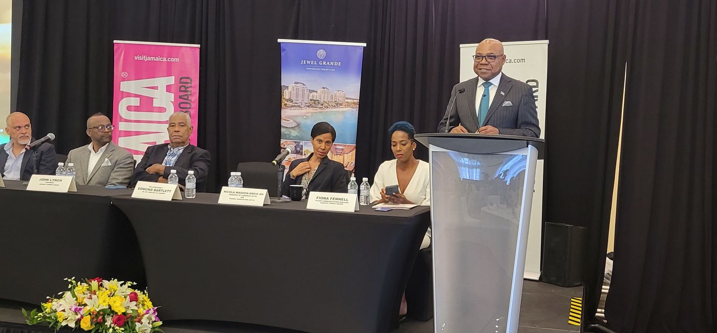 Image: Hotel developers “were still interested in Jamaica,” even at the height of the pandemic, said Edmund Bartlett, tourism minister. (Photo by Brian Major)