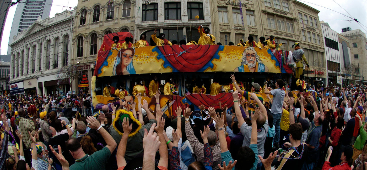 Image: PHOTO: Mardi Gras Parade, New Orleans. (photo via New Orleans CVB)