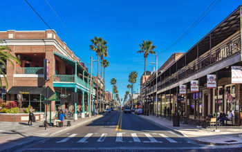 People enjoying 7th Avenue in Tampa, Florida