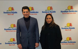David Collado, le ministre du tourisme de la République dominicaine et Jacqueline Mora, vice-ministre du tourisme de la République dominicaine