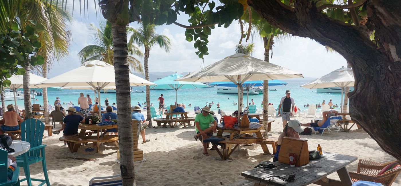 Image: Soggy Dollar Beach Bar British Virgin Islands (Photo via Brian Major)