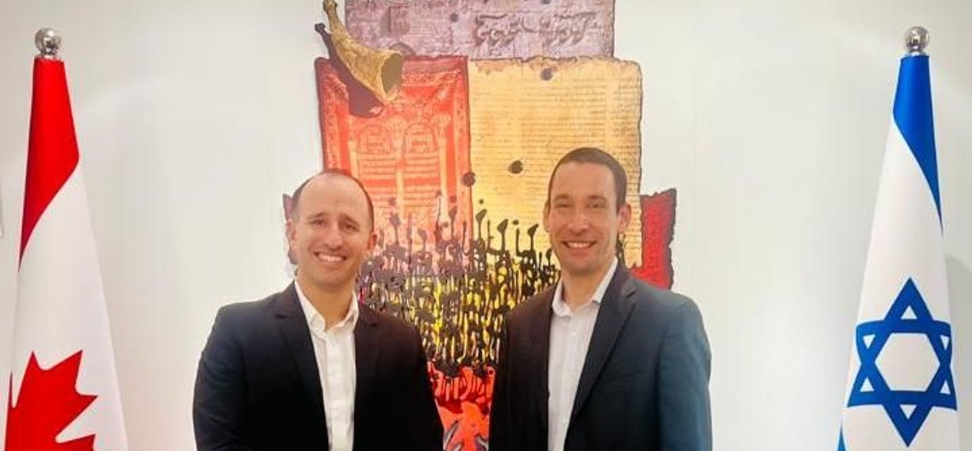 Image: Gal Hana, Senior Director of Tourism for Canada, and Eyal Carlin, Israel's Tourism Commissioner for North America. (IGTO)