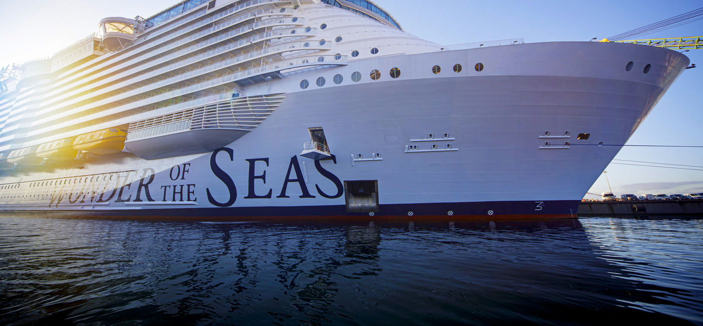 Image: Royal Caribbean International has taken delivery of Wonder of the Seas, one of the new ships to debut in 2022. (Photo via Royal Caribbean International)