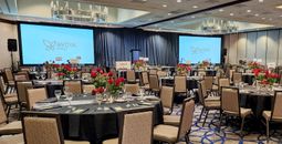 Hilton Bellevue, Grand Ballroom, Avoya Travel, Million Dollar Showcase, events, dinner, dining, conference