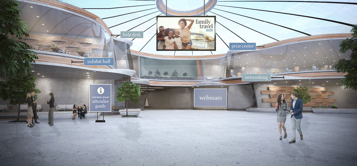 Image: Family Travel Expo lobby. (photo courtesy of Northstar Travel Group)