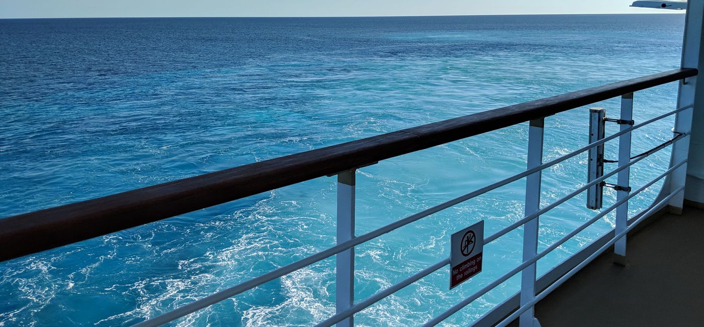 Image: PHOTO: Cruise ship rail. (Photo by Eric Bowman)