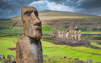 Moai in Easter Island, Chile