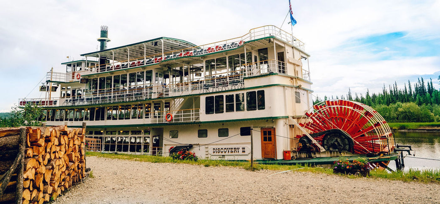 Image: PHOTO: Enjoy a three-hour cruise into the heart of Alaska on this riverboat. (Photo via Kelly Huibregtse) (Courtesy of Kelly Huibregtse, @asideofsweet)