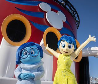 Pixar characters at Disney's Pixar Day at Sea