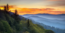 Great Smoky Mountains National Park Scenic Sunrise