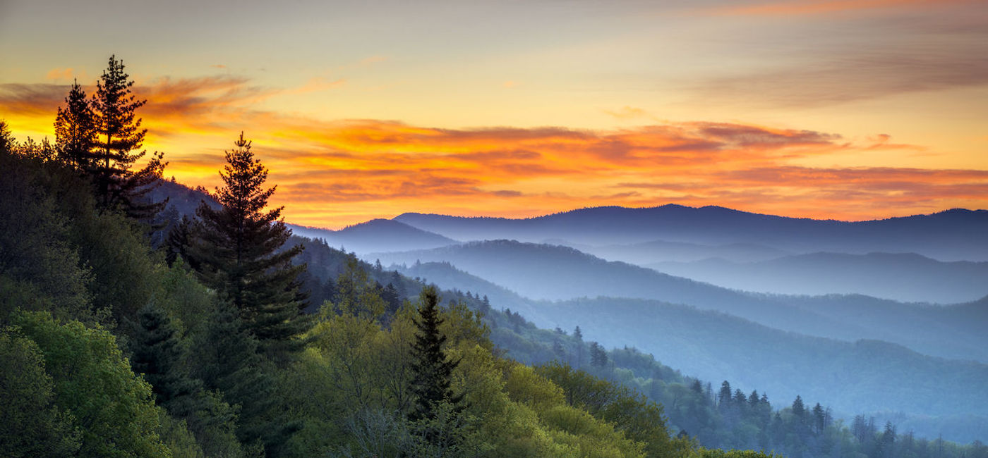 Image: Great Smoky Mountains National Park scenic sunrise. (iStock / Getty Images Plus/WerksMedia)