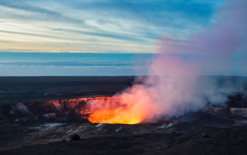 Kilauea Crater, Hawaii Volcanoes National Park.