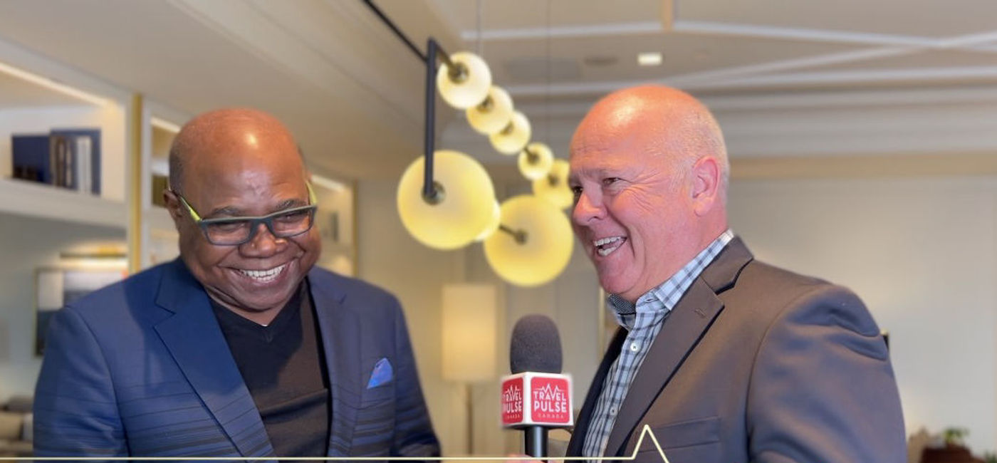 Image: Jamaica's Tourism Minister Edmund Bartlett with TPC's John Kirk. (Photo: TravelPulse Canada)