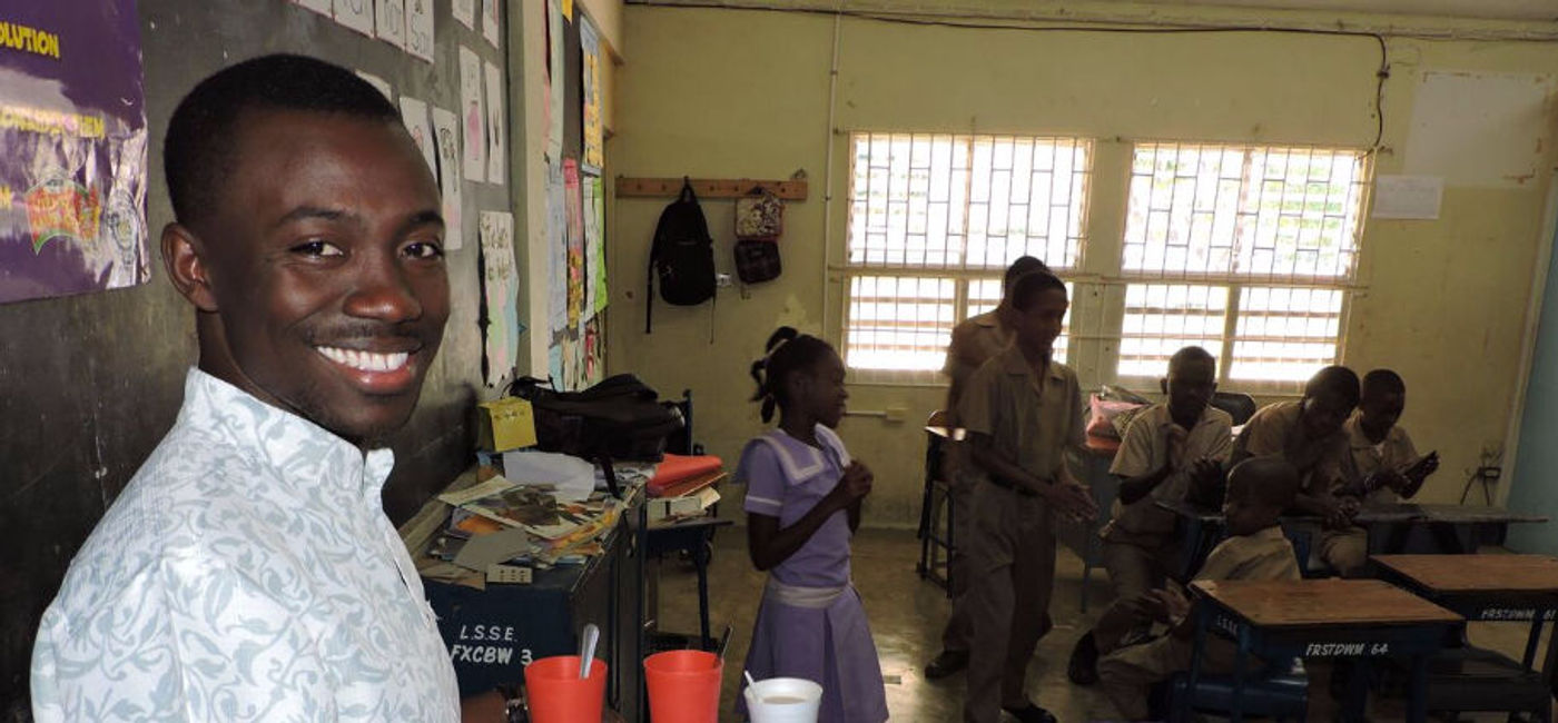 Image: Students are served breakfast at Llandilo School in Jamaica             (Couples Resorts)