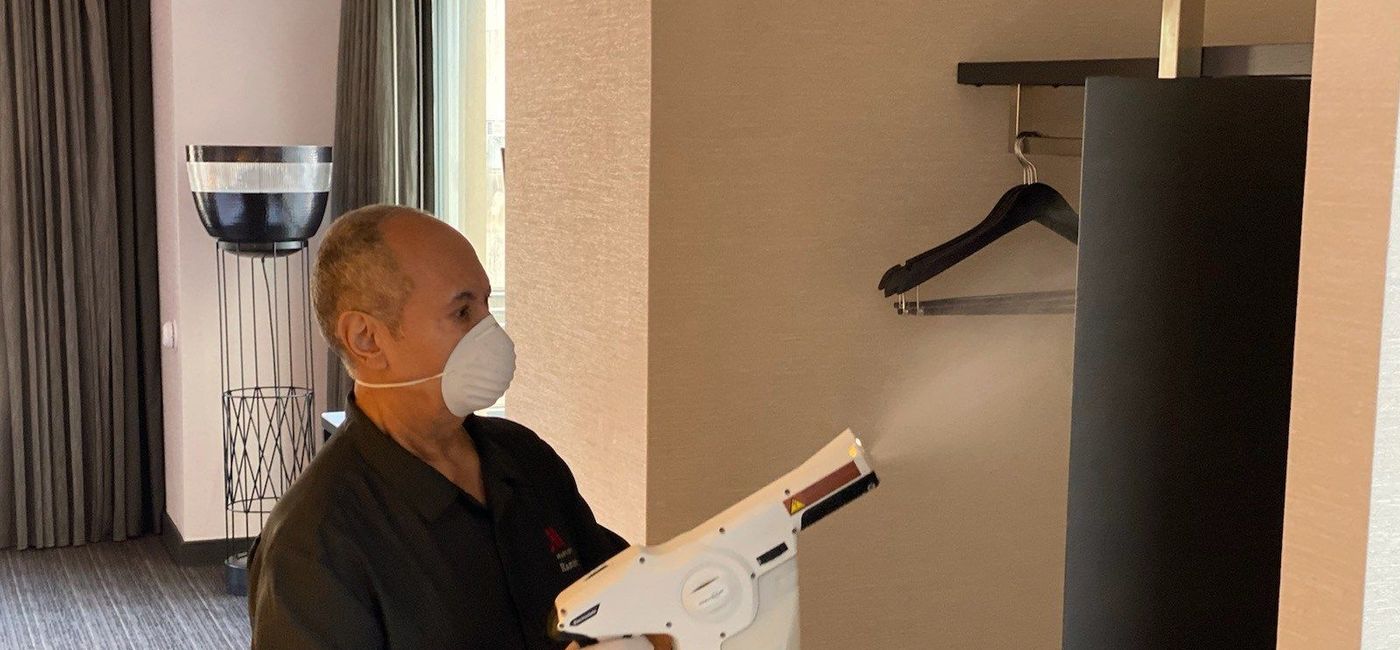 Image: Marriott International's new cleaning protocols. (Marriott International Media)