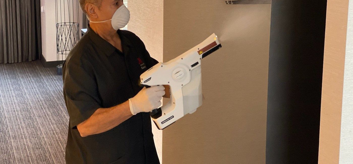 Image: PHOTO: Marriott International's new cleaning protocols. (photo via Marriott International Media)
