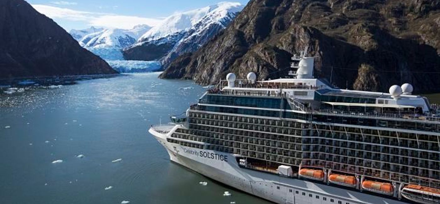 Image: PHOTO: Celebrity Solstice sailing through Tracy Arm Fjord. (photo courtesy of Celebrity Cruises)