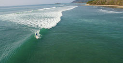 Central America is a region with powerful waves for surfer experts from around the world. (Photo via Colin Field).