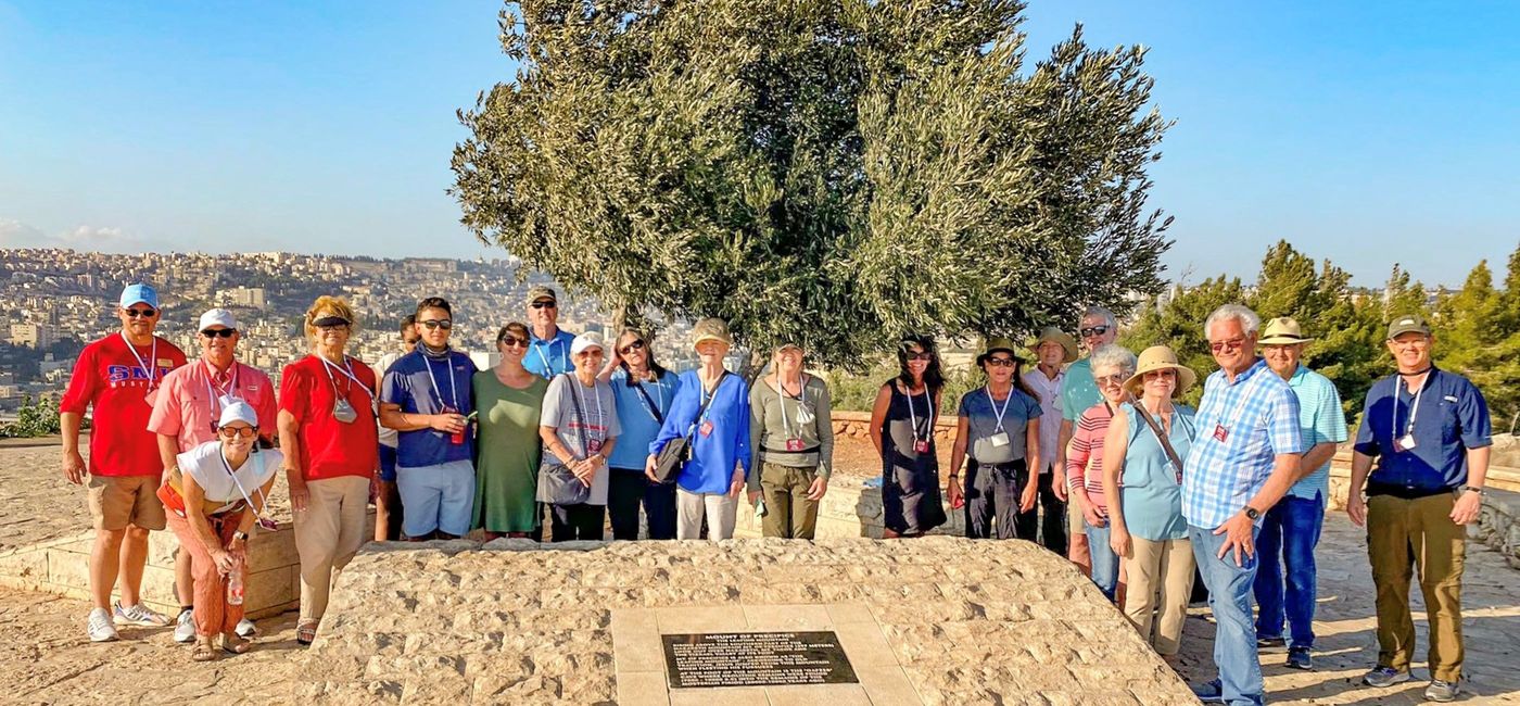 Image: An ETS tour group in the Holy Lands. (photo via ETS Tours) ((photo via ETS Tours))