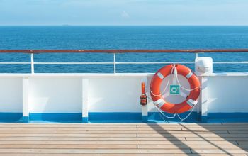 Deck of a cruise ship
