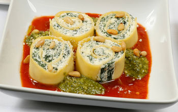Spinach and Ricotta Rotolo Pasta