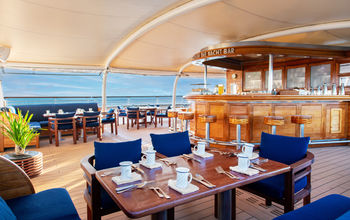 Top of the Yacht bar on SeaDream's two yachts