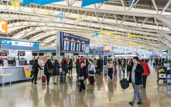 Kansai International Airport in Osaka, Japan