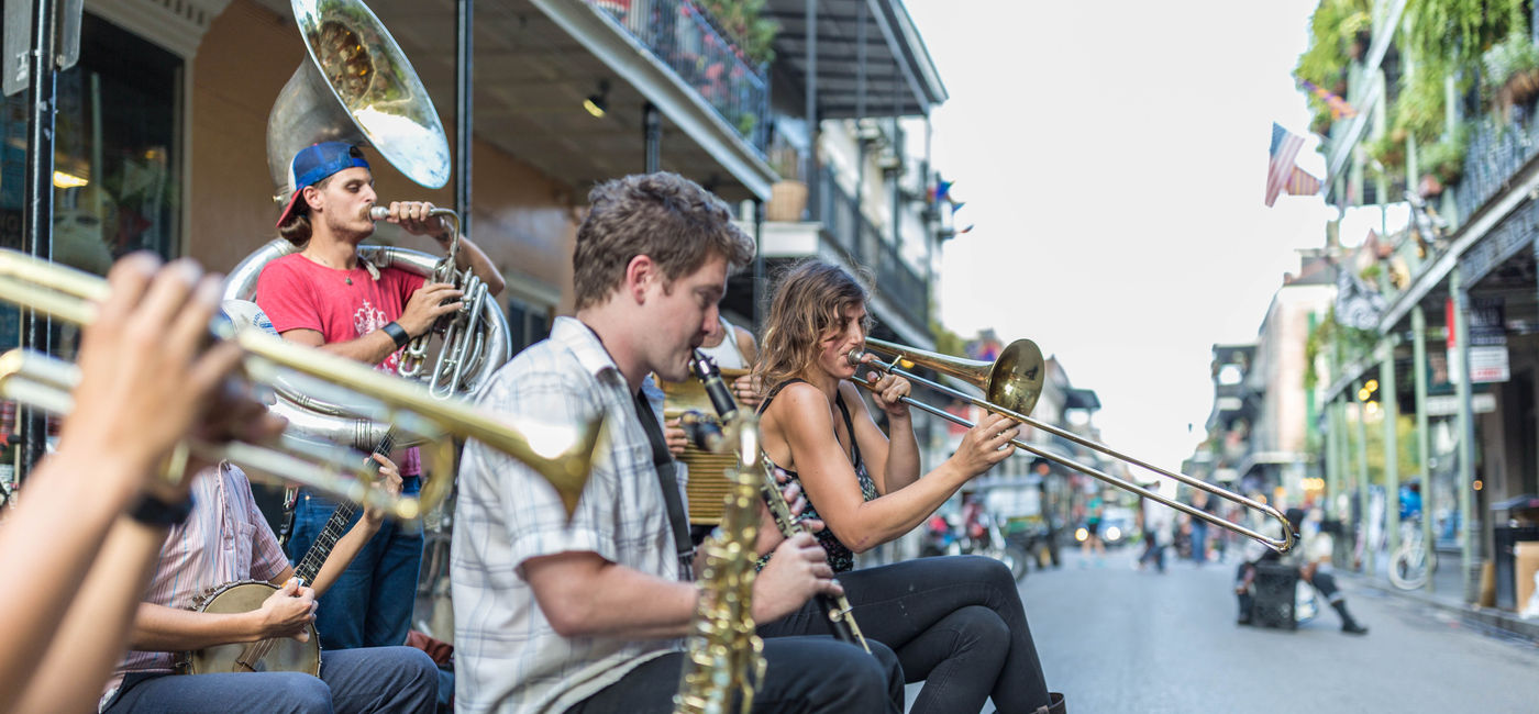 Image: Street musicians in New Orleans. (photo via Zach Smith) ((photo via Zach Smith))