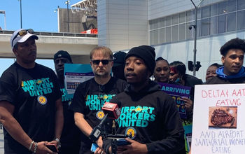 Workers Hold Rally at ATL Airport 