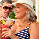 Couple sailing with Virgin Voyages