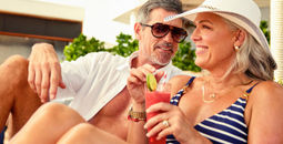 Couple sailing with Virgin Voyages