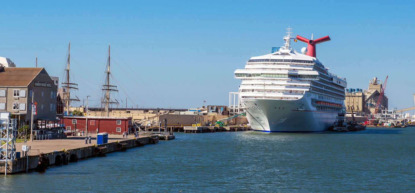 Image: PHOTO: A Carnival Cruise Line ship in Galveston Harbor. (photo via Flickr/Jerry and Pat Donaho) 