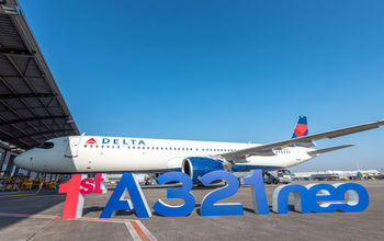 Delta takes delivery of first A321neo in Hamburg, Germany.