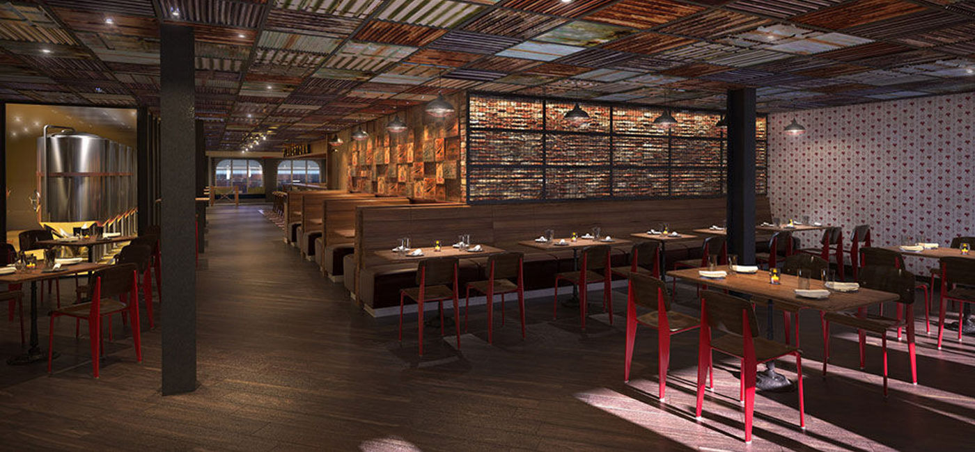 Image: PHOTO: Guy’s Pig & Anchor Bar-B-Que Smokehouse|Brewhouse on the new Carnival Horizon will be serving beers brewed aboard the vessel. (photo courtesy of Carnival Cruise Line)