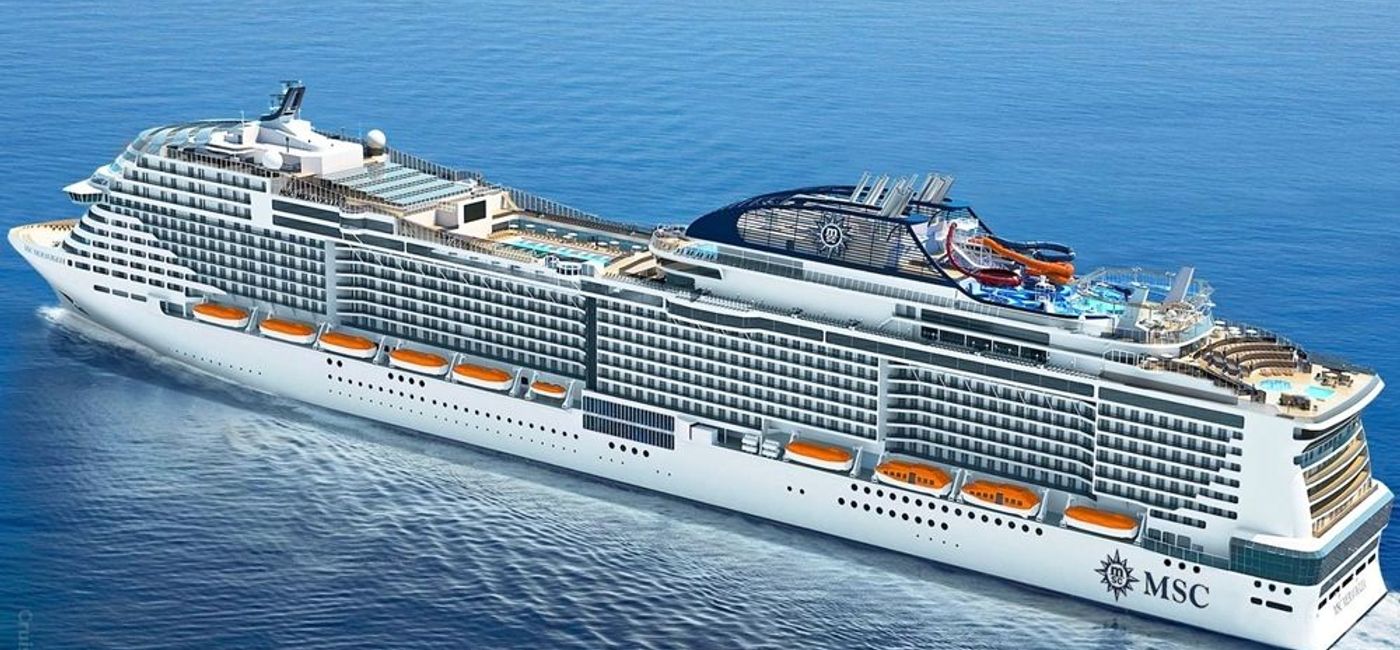 Image: Rendering of MSC Grandiosa at sea (CruiseMapper)