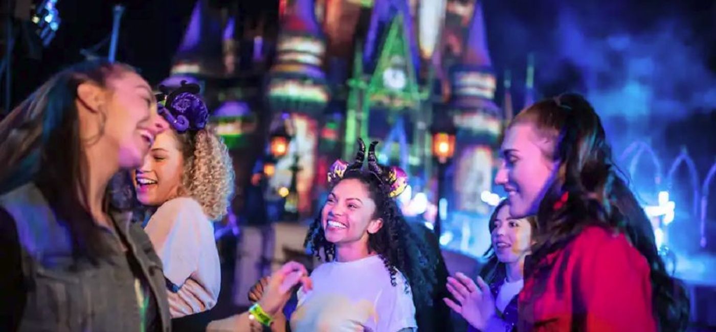 Image: Friends enjoy Disney After Hours. (photo via Walt Disney World Resort Media)