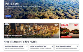 Capture écran, site Expedia.ca