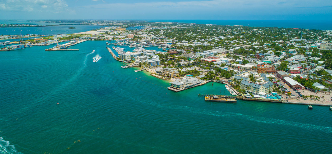 Image: Aerial view of Key West. (photo via felixmizioznikov / iStock / Getty Images Plus)