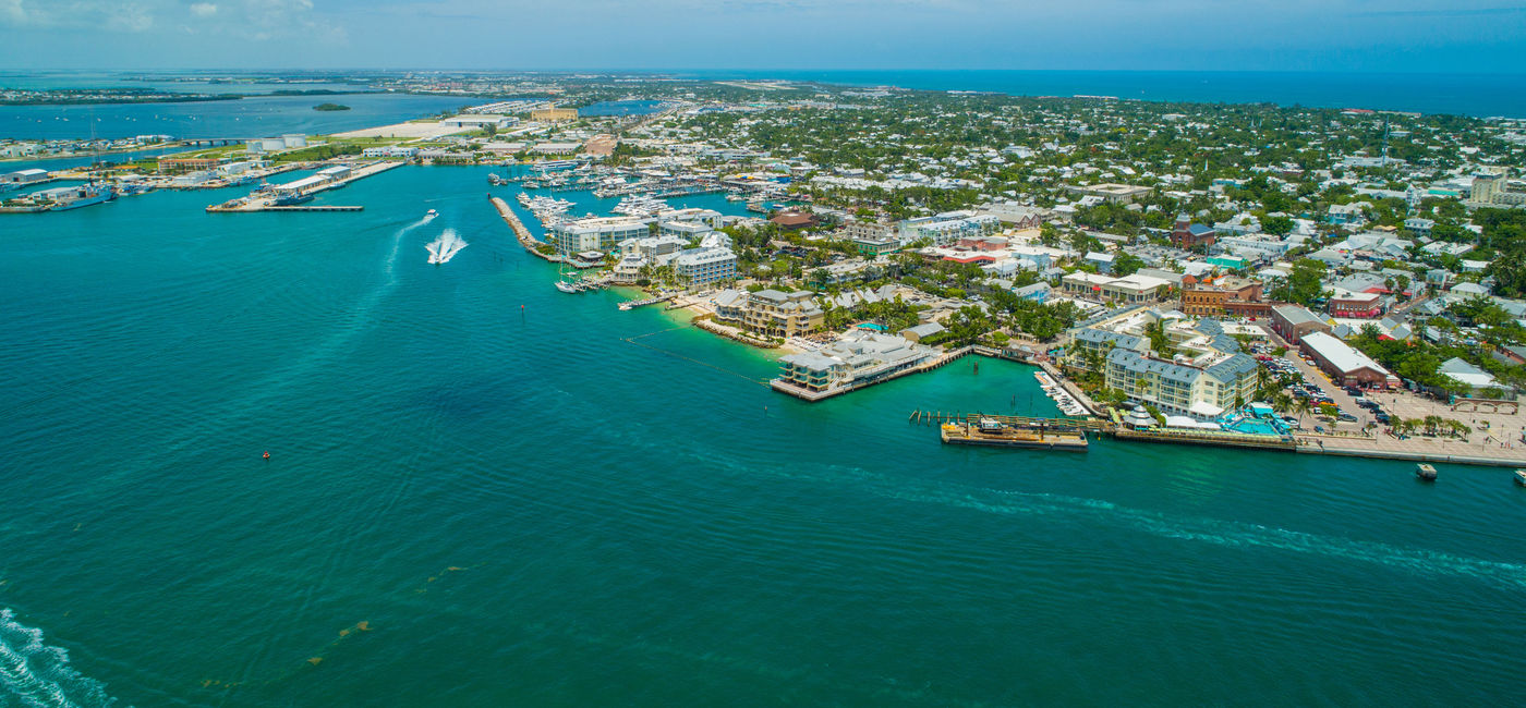 Image: Aerial view of scenic Key West, Florida. (photo via felixmizioznikov / iStock / Getty Images Plus)