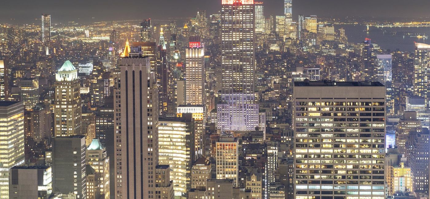 Image: PHOTO: Empire State Building lit up for Memorial Day in New York City. (photo via Boda_w/iStock/Getty Images Plus)