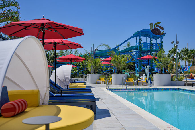 Pixar Place Hotel, Disneyland Resort, Pixel Pool, Finding Nemo, Finding Dory, swimming pools, play areas, splash pads